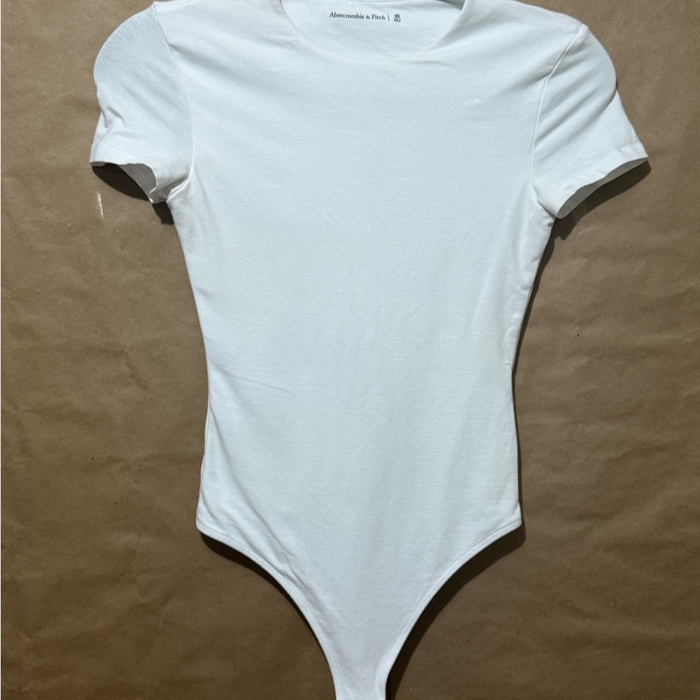 Abercrombie & Fitch White Bodysuit One Piece